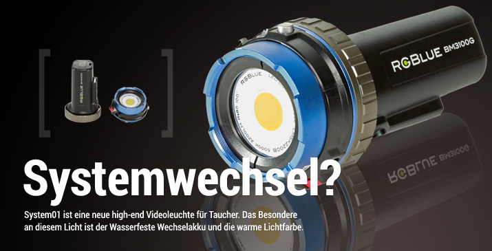 RGBlue System01 Video Tauchlampe